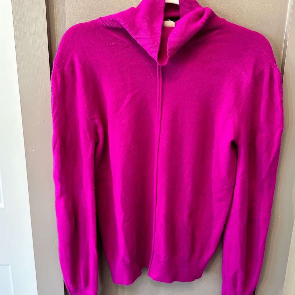 Chloe Vibrant Pink Cowl Neck Sweater